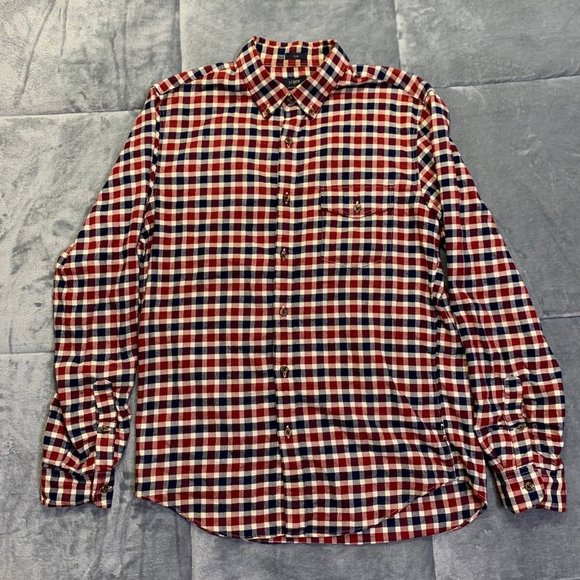 J.CREW Other - J Crew Mens Size M Long Sleeve Slim Fit Button Up Multicolor Plaid Flannel Shirt
